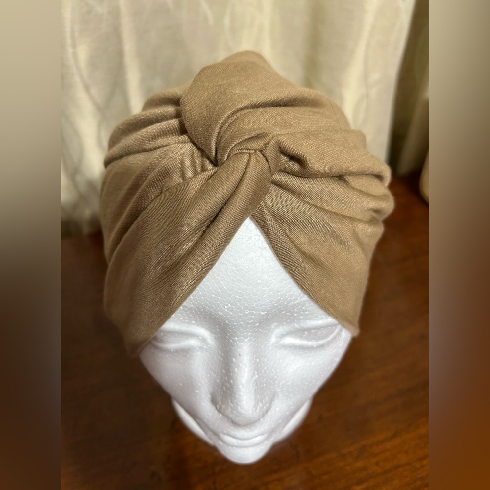 Lot of 5 Front Knot Head Wrap Beige Black Blue Burgundy